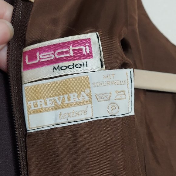 Vintage Uschi Modell Mod Shift Dress with Bead Embroidery Size 46 - Picture 7 of 7